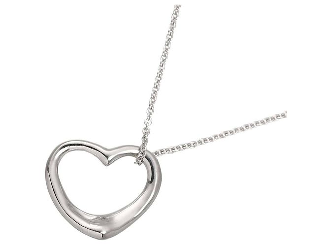 Autre Marque Tiffany & Co. Silber Herz Halskette