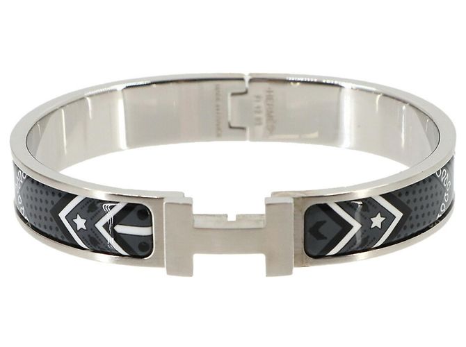 Hermès Hermes Clic HH Bandana Bangle Grand Classic Silver