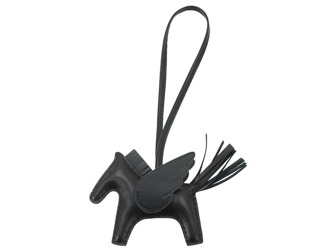 Hermès Hermes So Black Rodeo Pegasus PM Handbag Charm Nero