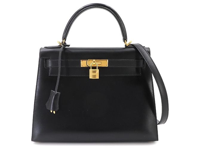 Hermès Sac à main Hermes Kelly 28 Noir