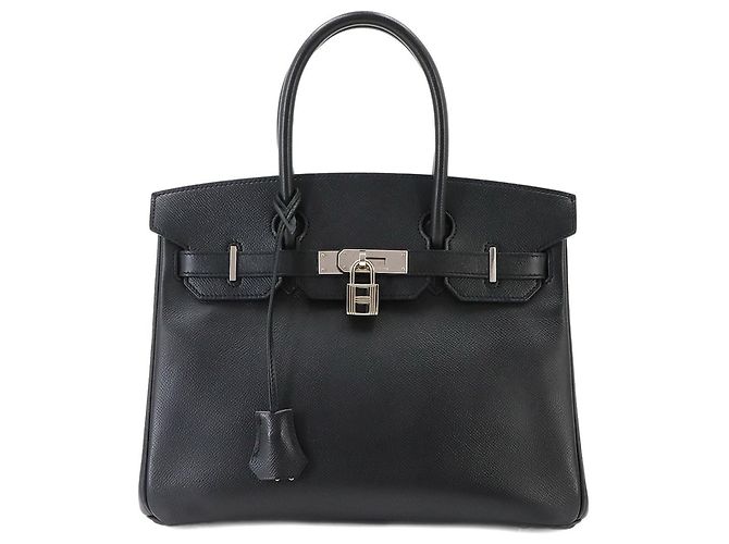 Hermès Bolsa Hermes Birkin 30 em couro Epsom preto