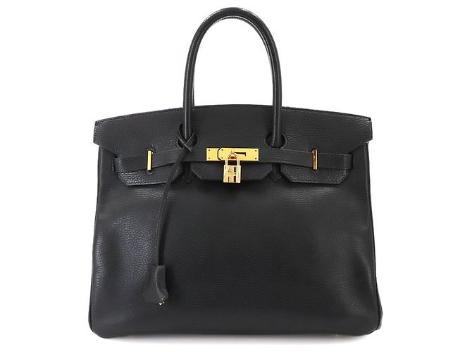 Hermès Sac à main Hermes Birkin 35 Ardennes Black Noir