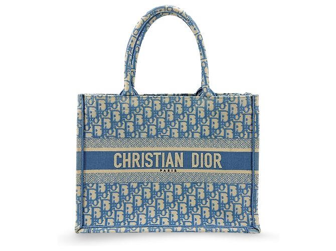 Christian Dior Book Oblique Canvas Medium Beige