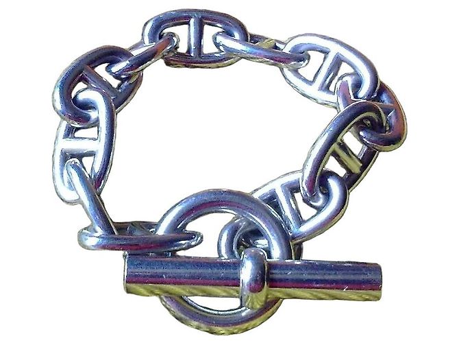 Pulseira Hermès Chaine d'Ancre em prata
