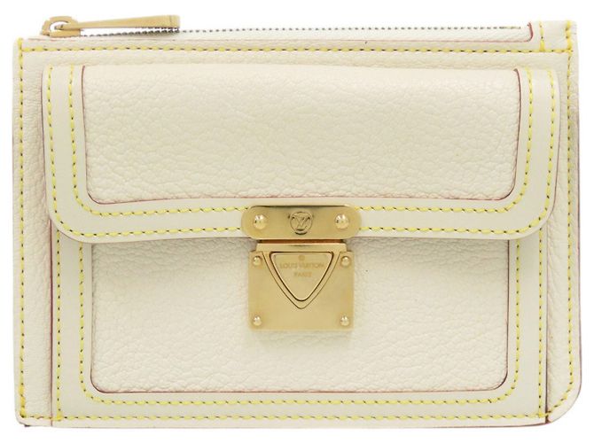 Louis Vuitton Suhali White Clutch Tasche Weiß