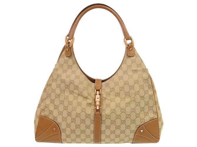 Bolsa de Ombro Gucci New Jackie Bege Camelo