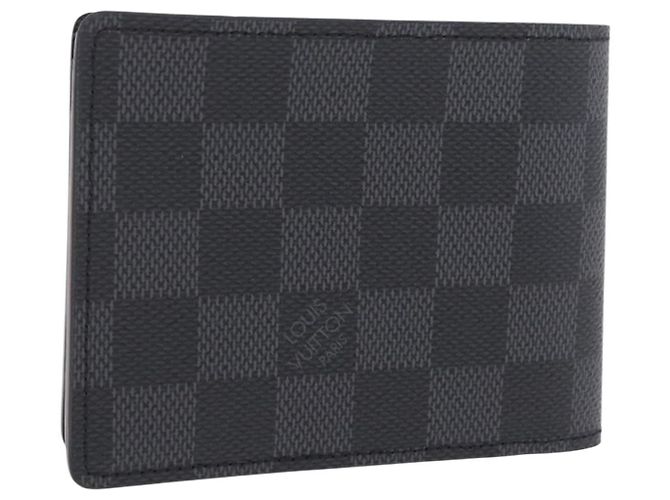 LOUIS VUITTON Damier Graphite Portefeuille Multripru Wallet N63258 Auth ki6882V Damier ebene
