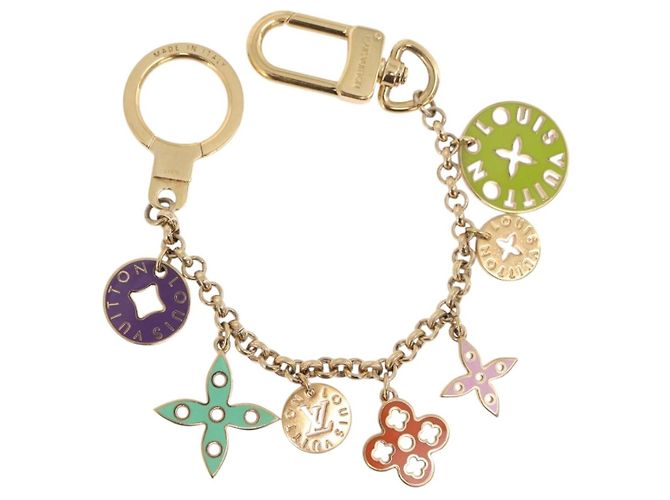LOUIS VUITTON Porte Cles Chainne Looping Metal Multicolor M66005 LV Auth mr3034A Multicolore