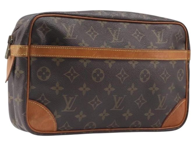 LOUIS VUITTON Monogram Compiegne 28 Clutch Tasche M51845 LV Auth ep15910 Monogramm