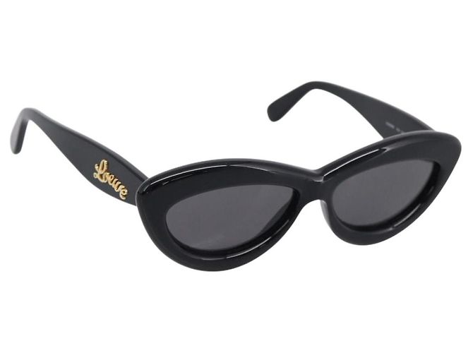 Gafas de sol LOEWE Plastic Black Gold Auth 206150V Negro Dorado