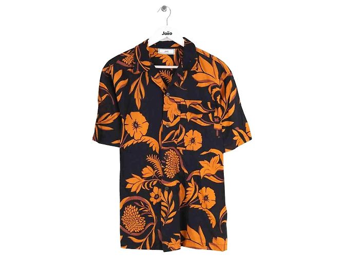 Camisa Ami de algodón negra Hombre L Negro