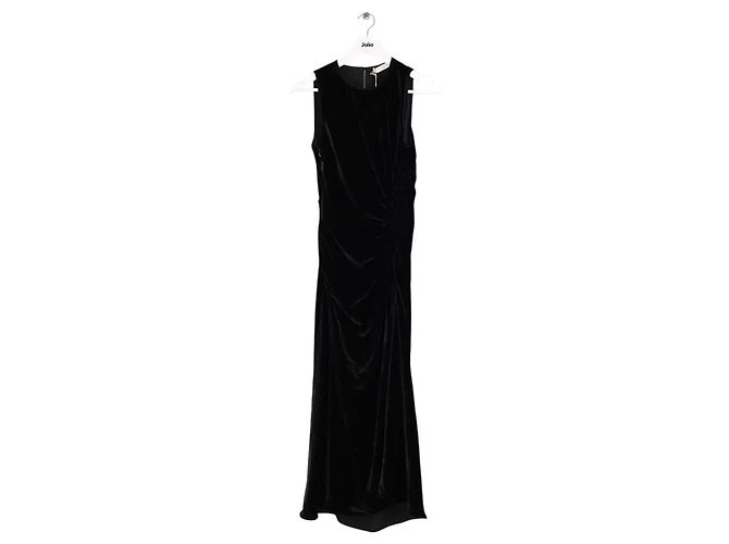 Ulla Johnson Cornelia Samtkleid schwarz