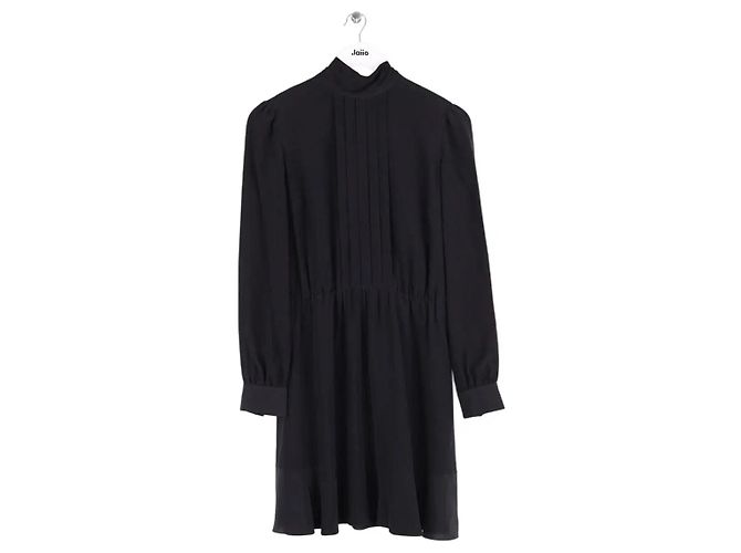 Red Valentino Kleid aus Seide Schwarz