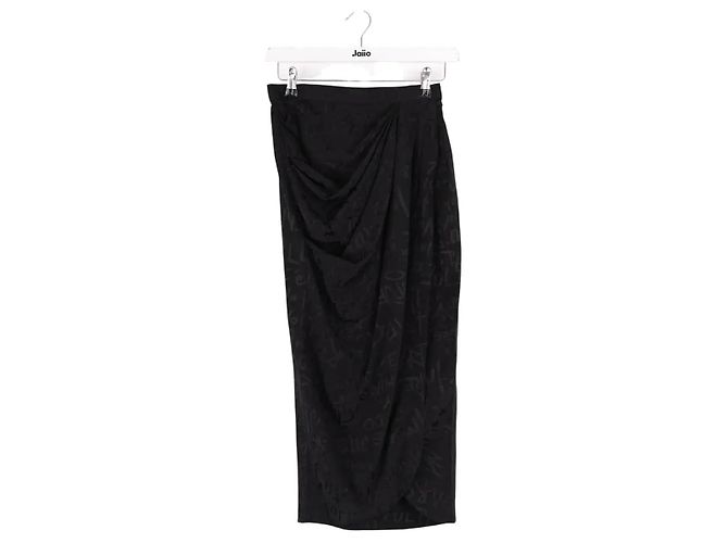 Falda de seda negra Zadig & Voltaire Negro