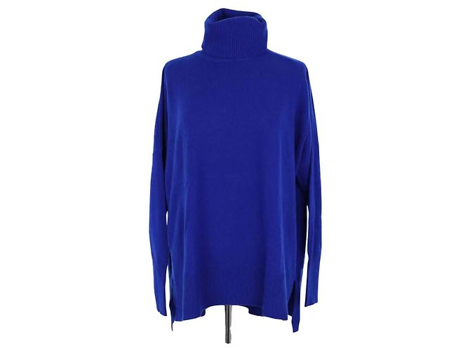 Diane Von Furstenberg blauer Kaschmirpullover