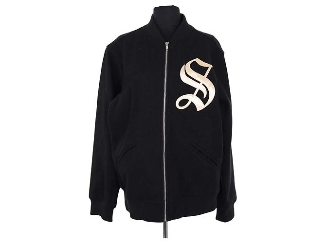Giacca Supreme in lana nera Nero