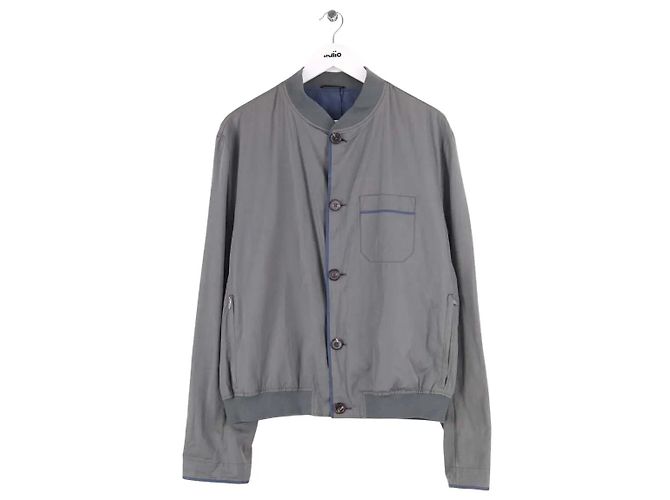 Chaqueta Hermès de algodón caqui