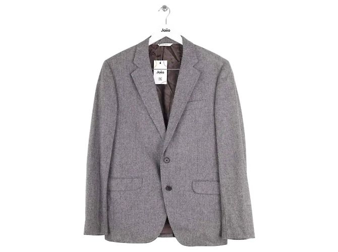 Giacca in lana grigia Kitsune Uomo Grigio