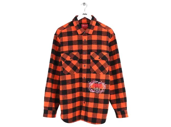 Supreme Orange Wool Jacket Men L