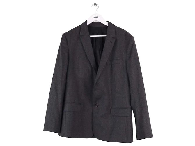 Ami Jacke aus Wolle anthrazit Anthrazitgrau