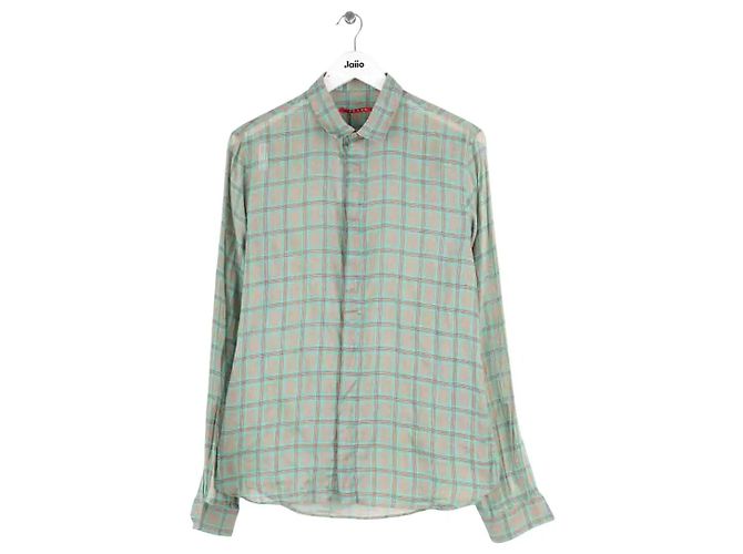 Camicia Prada in cotone verde M