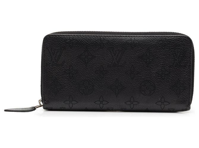 Cartera larga Zippy Louis Vuitton Monogram Mahina negra Negro