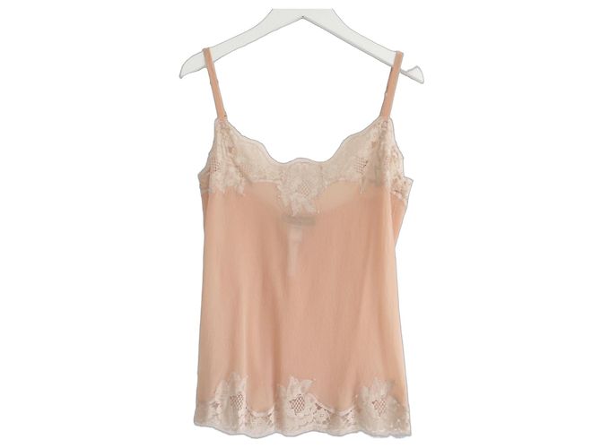 Dolce & Gabbana Canotta in pizzo Pesca