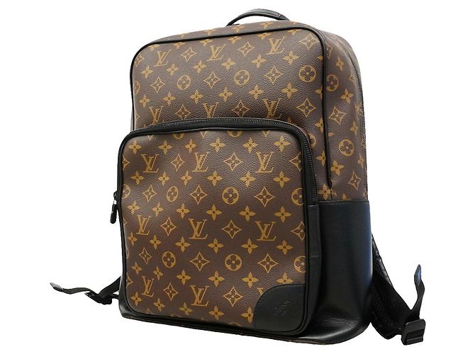 Mochila Louis Vuitton Monogram Macassar Dean Marrom Preto