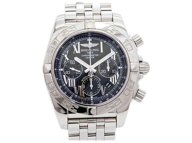 Orologio da uomo Breitling Chronomat 44 AB0110 Quadrante Blu