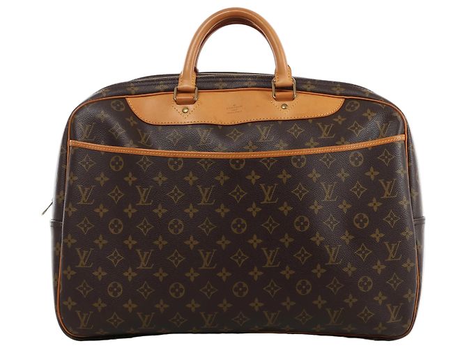 Borsa da viaggio Louis Vuitton Alize 24H Monogram Canvas in marrone M41399 Beige