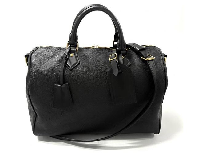 Borsa a tracolla Louis Vuitton Monogram Empreinte Speedy Soft 30 Nero