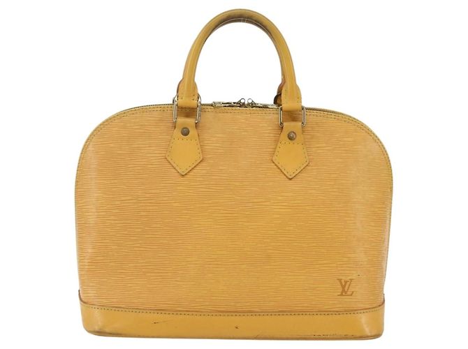 Louis Vuitton Alma Epi Leather MM Jaune