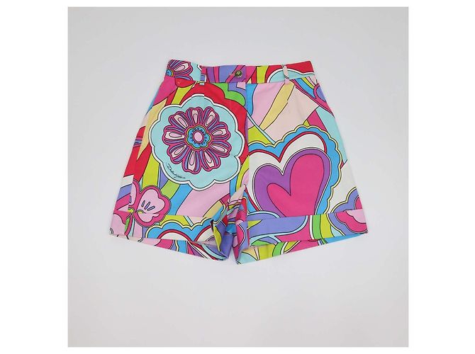 Pantaloncini stampati in cotone multicolore Dolce & Gabbana
