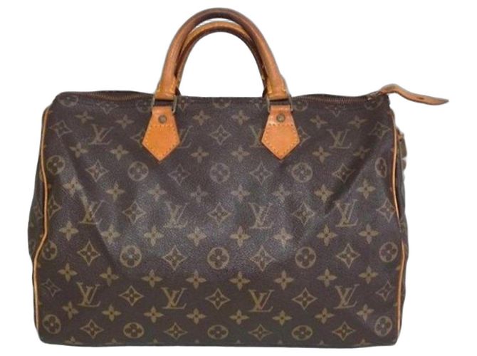 Louis Vuitton Speedy 35 Monogram Handtasche Braun Monogramm