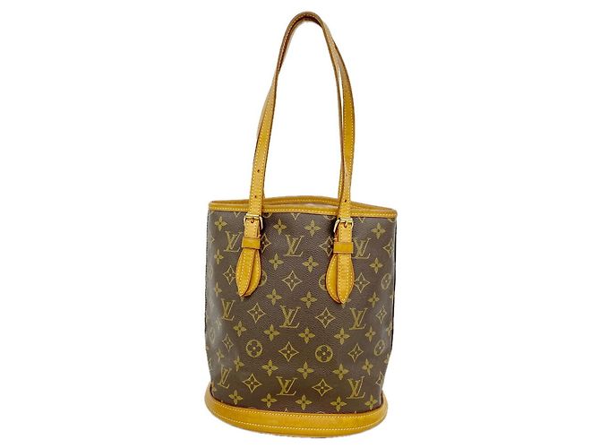 Sac cabas Louis Vuitton Monogram Bucket PM Marron