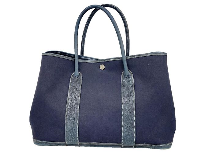 Hermès Borsa Tote Hermes Garden PM Blu navy