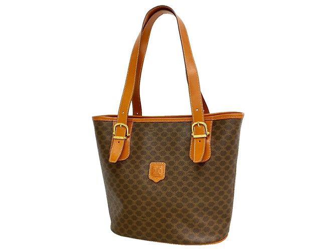 Céline Sac Cabas Celine Macadam Marron