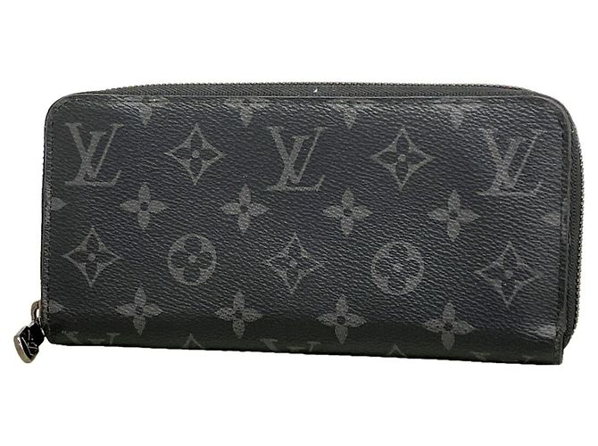 Portafoglio Zippy Louis Vuitton Monogram Eclipse Nero