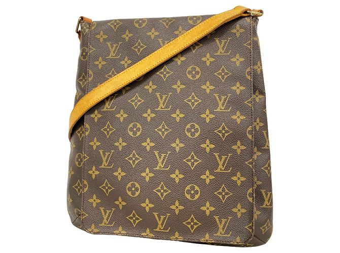 Bolsa de Ombro Louis Vuitton Monogram Musette M51256 Marrom