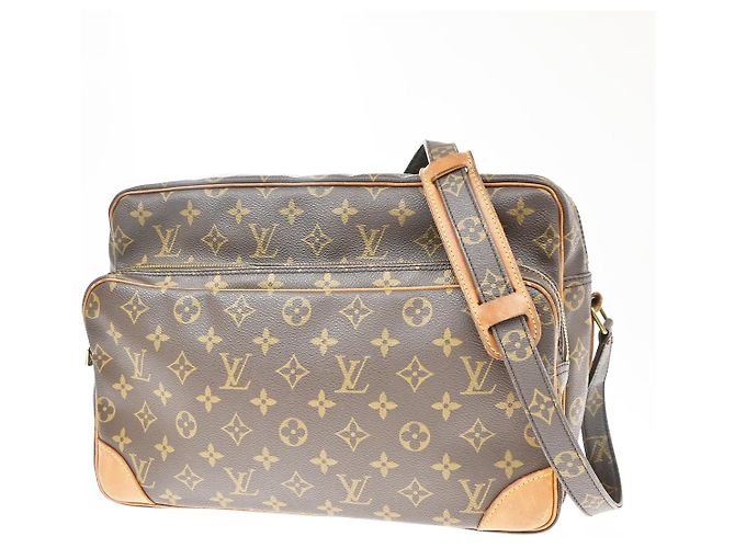 Louis Vuitton Nil Shoulder Bag Monogram Canvas Brown
