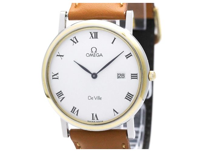 Relógio de pulso OMEGA De Ville em ouro 18K e aço Quartz