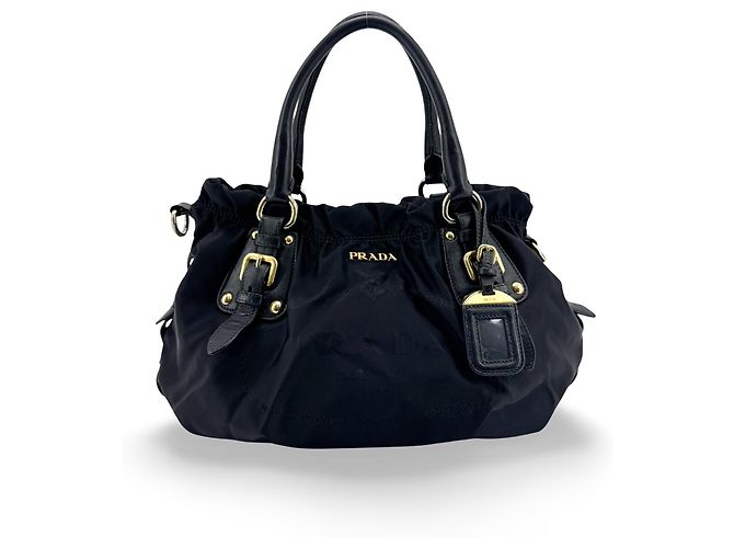 Prada Gaufre Nappa Leather Large Noir