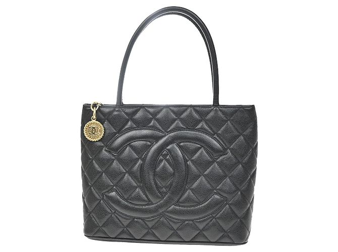 Chanel Medallion Quilted Caviar Black