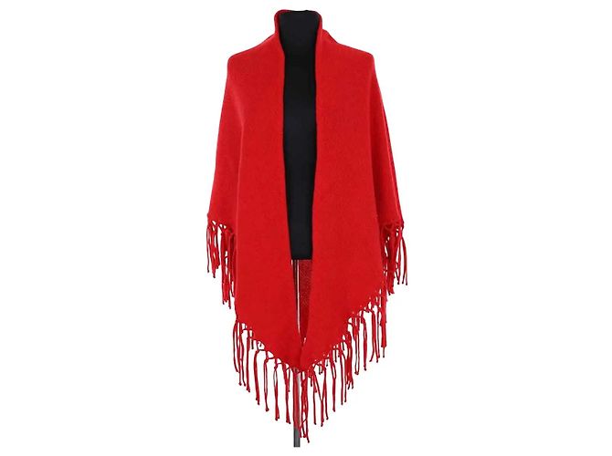 Capa de lana roja Max Mara
