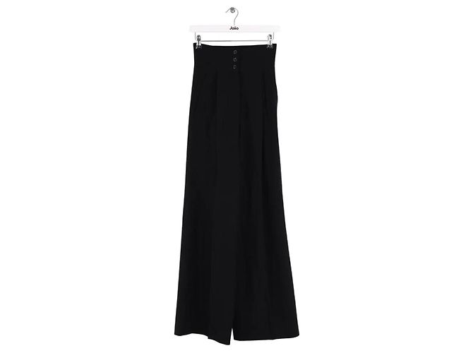 Yves Saint Laurent Weite schwarze Hose
