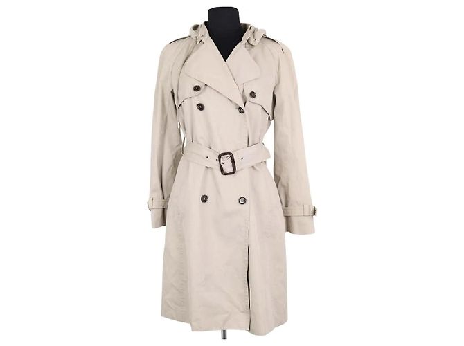 Trench coat bege de algodão Dolce & Gabbana