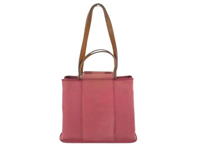 Hermès Hermes Cabas Elan PM Vertical Shoulder Bag Brown Red
