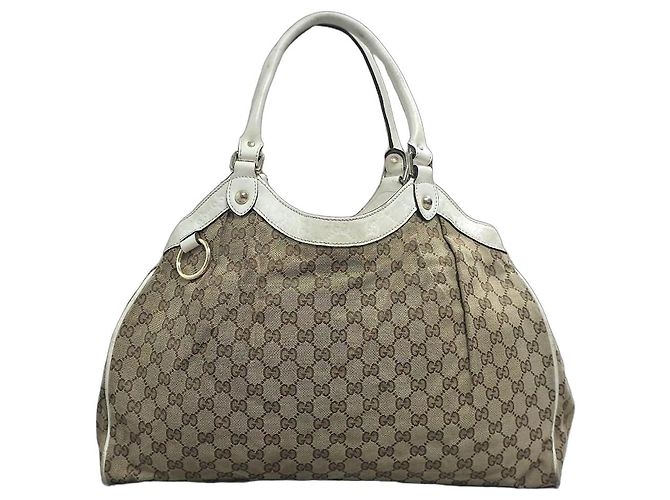 Gucci Sukey Handtasche Monogramm Canvas Beige