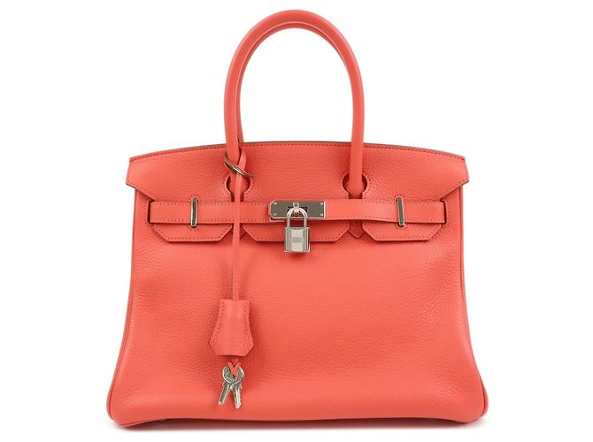 Hermès Hermes Birkin Pink Togo com Palladium Hardware 30 Rosa