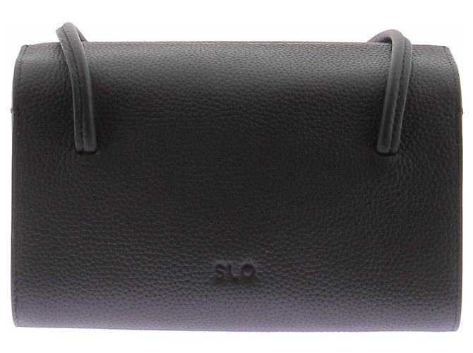 Autre Marque Borsa rettangolare in pelle nera Nero